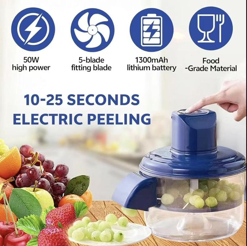 Electric peeler, suitable for garlic, grapes, cherry tomatoes