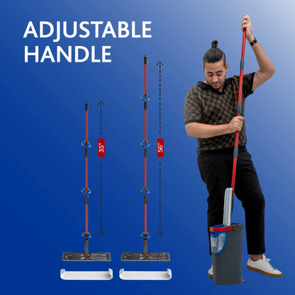 ✨Flat mop and bucket | Mops with clean water | Removes over 99% of bacteria | Suitable for all hard floors✨