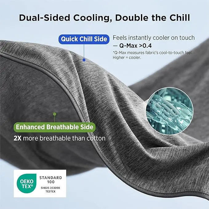 Cooling blanket, lightweight and breathable, made of bamboo fiber, a comfortable gift.
