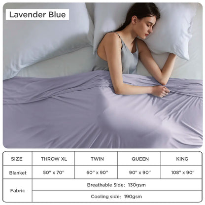 Cooling blanket, lightweight and breathable, made of bamboo fiber, a comfortable gift.